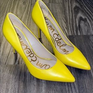 Yellow Sam Edelman heels